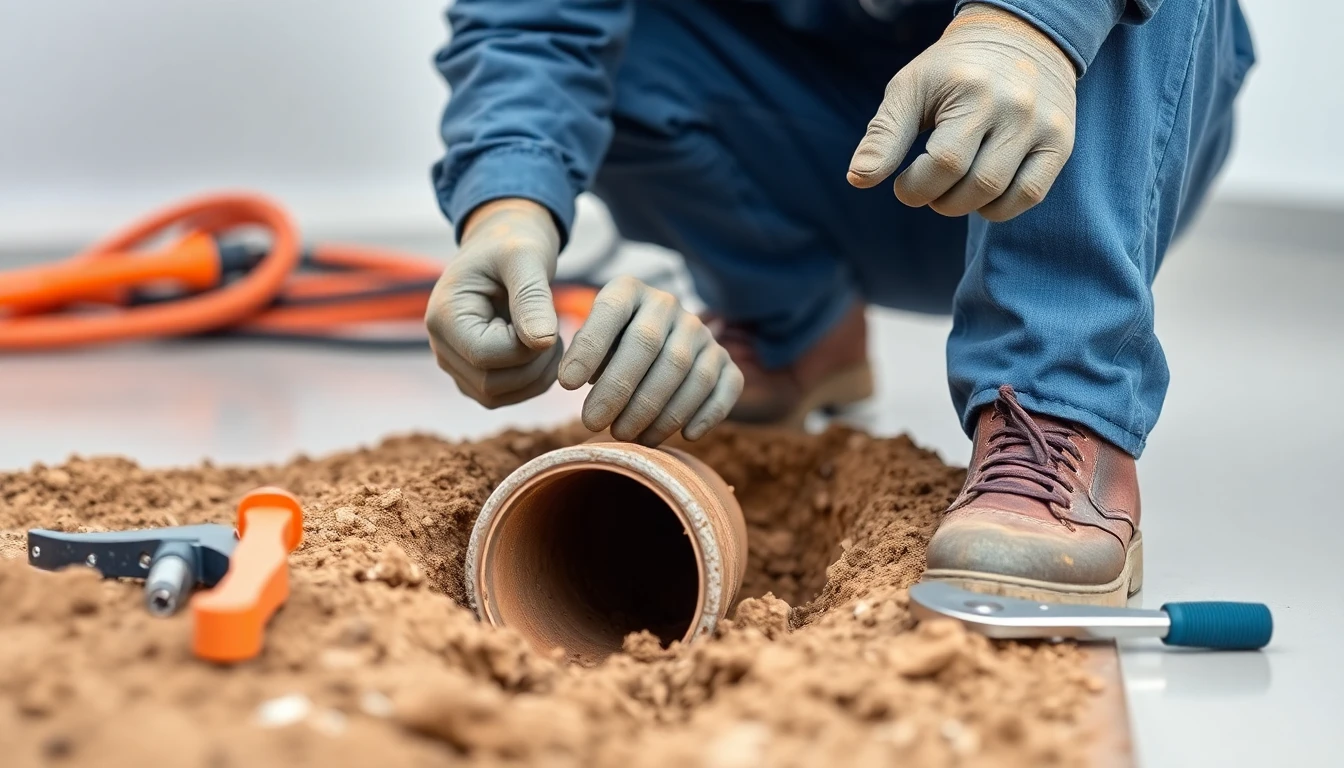 Sewer Line Excavation